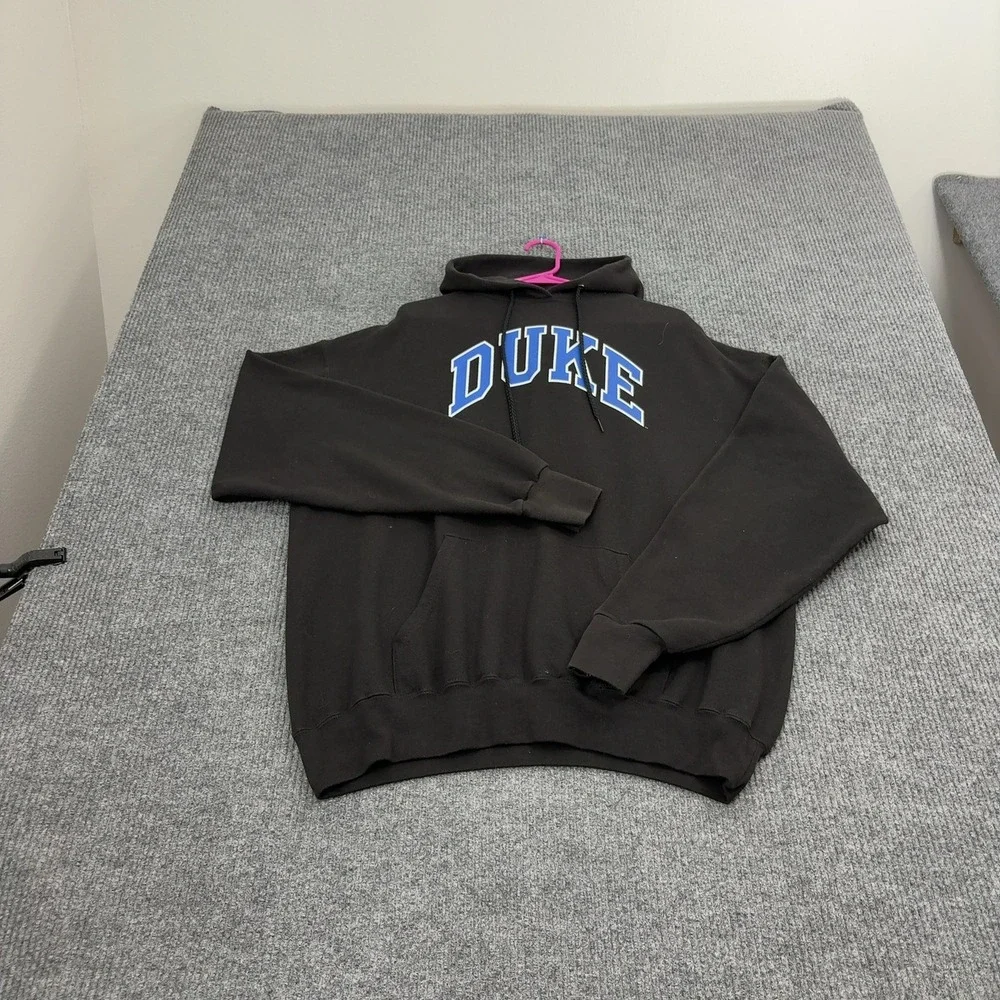 Duke The Cotton Exchange Hoodie Mens XL Black Cotton Polyester Hooded Gorpcore